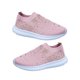 thumbnail image 5 of Guardurnaity Zapatillas planas de malla, zapatos con cristales ostentosos, zapatillas deportivas informales, parte inferior transpirable para correr Rosa treinta y nueve 2piezas, 5 of 6