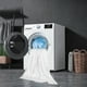 thumbnail image 4 of Juego de toallas de baño de microfibra suave y muy absorbente, ideal para yoga, spa y fitness, color blanco., 4 of 8