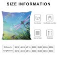 thumbnail image 5 of Chilfamy Dragonfly Grass Sky Pillow Covers for Couch Sofa Indoor Outdoor Pillow Case Soft and Durable All Year Round Suitable Throw Pillow Cover 1 PC 22x22in, 5 of 5