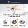 thumbnail image 3 of Prominence Home Whitley 42 Inch Indoor Ceiling Fan with Pull Chain, Bright Brass, 3 of 9