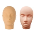 thumbnail image 1 of Cabeza de práctica de maquillaje de Pestaña Zulema 2pcs silicona, 1 of 8