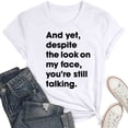 thumbnail image 5 of Womens Tees Sarcastic Funny Sayings Novelty Graphic Tees Womens Tops Dressy Casual White S, 5 of 5