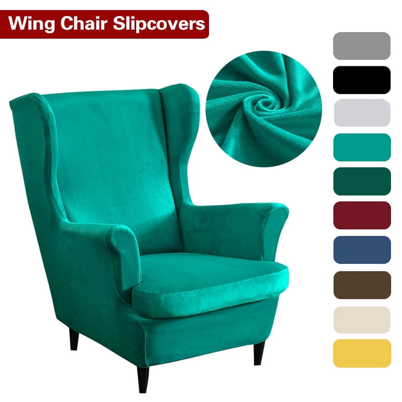 Wingback Chair Cover 2Piece, Wing Chair Covers Armchair Chair Slipcovers Spandex Sofa Cover