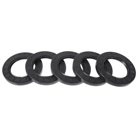 Sello de aceite universal Unique Bargains TC de doble labio con resorte de acero, sello de eje rotativo 70x110x13mm, alta presión, caucho NBR negro, 5 Pcs