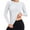 White, variant on Timegard Womens Tops Long Sleeve Slim Fitting Comfy Pullover Tops Casual Solid Color Crewneck Basic Tops