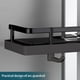 thumbnail image 4 of Estante de ducha para barra de cortina | Instalación a presión sin taladro | Soporte para champú y jabón con 3 ganchos | Estante organizador de baño de plástico blanco o negro, 4 of 6
