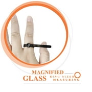 Ring Sizer Measuring Tool Reusable Finger Size Gauge Jewelry Sizing Tool 1-17 USA Rings Size 2Pcs