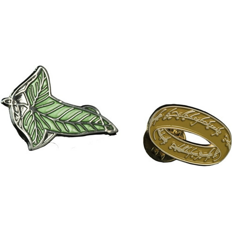 zingen Geweldig oosten Lord Of The Rings Pin Set - Elven Leaf & One Ring - Walmart.com
