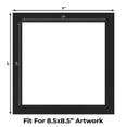 thumbnail image 2 of Black Suede Picture Frame Mat for 11x11 Frames - Fits 9x9 Photos - 25 Mats, 2 of 7