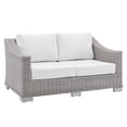thumbnail image 5 of Modway Conway Sunbrella® Outdoor Patio Wicker Rattan 4-Piece Furniture Set in Light Gray White, 5 of 10