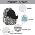 thumbnail image 4 of Hedgehog with Red Bag Pattern Backpack for School,Cute School Bag,Schoolbag with Adjustable Shoulder Straps & Padded Back,15.3"x11"x7.1".﻿, 4 of 6