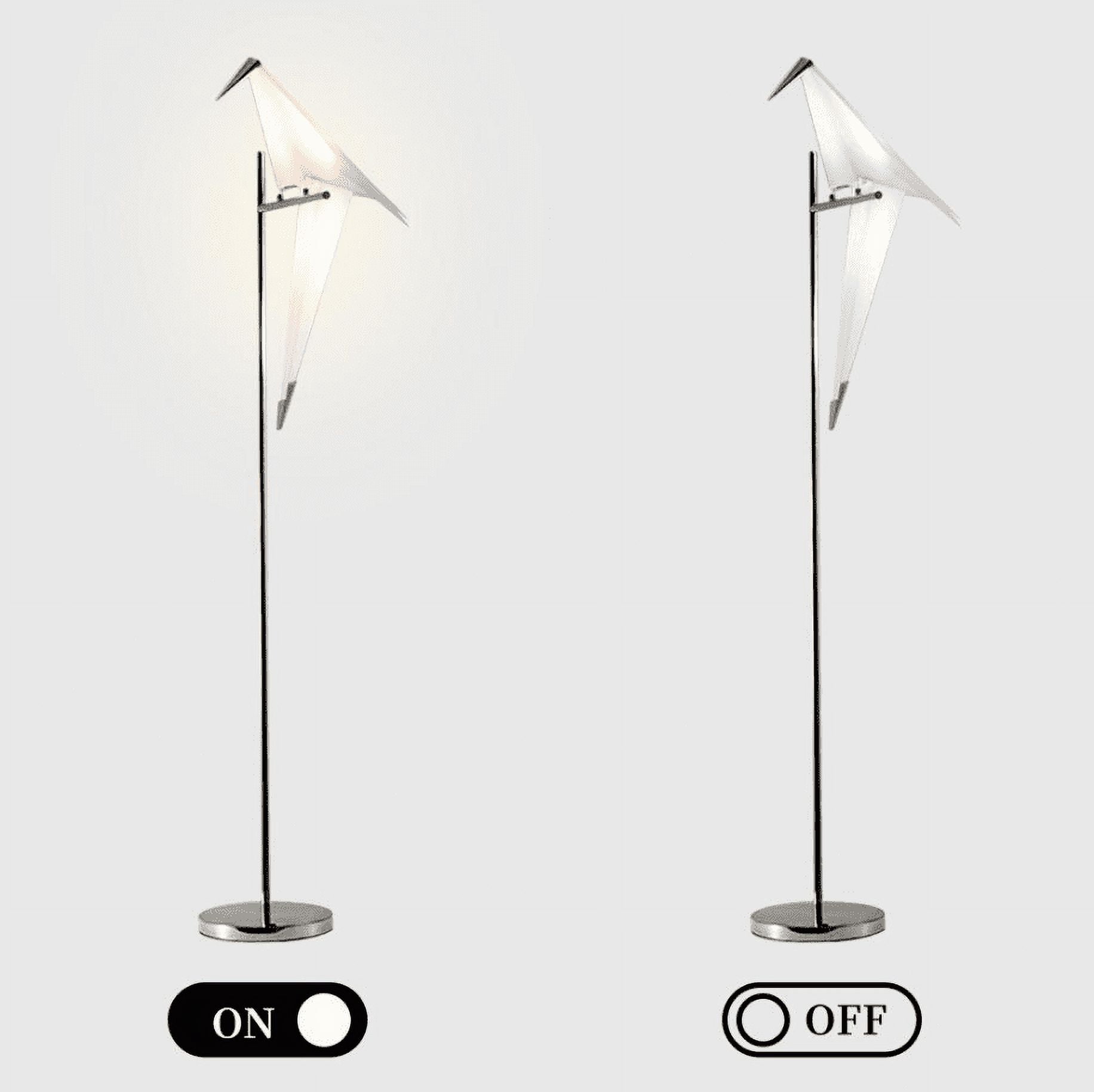 FINE MAKER Bird Floor Lamp Nordic Metal Base Creative Bedside Desk Lamp for Bedroom Living Dining Room Study Office