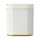 thumbnail image 2 of Cubo de basura de movimiento automático cubo de basura sin contacto con tapa ahorro de espacio cubo de basura inteligente impermeable para baño Oficin 7L áureo Macarena bote de basura de cocina, 2 of 8