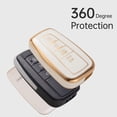 thumbnail image 5 of Key Fob Cover Compatible with Toyota Camry RAV4 Highlander Avalon C-HR Prius Corolla GT86 2018-2026 Keychain Case Holder Protector,White, 5 of 6