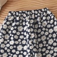 thumbnail image 3 of JUMEYU Dress Pants Girls Girls Wide Leg Pants Summer Cute Cotton Elastic Waist Barrel Pant Casual Loose Flowy Palazzo Long Trousers Size 7-8 (Light Pink,7-8 Years), 3 of 3