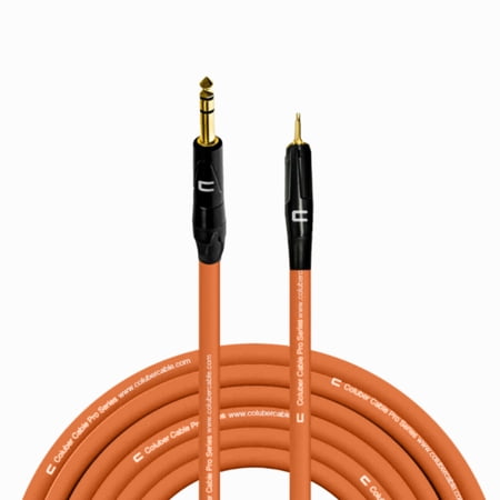 Coluber Cable 1/4" TRS Male to 3.5 TS Male 3-Pin Microphone Audio Connector
