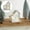 B, variant on Desktop Ornament - Wooden Decorative Ornaments - Christmas Village Houses With Led Light Wooden Christmas Village Sets Delicate White Snow Christmas Dollhouse Decor - 1 Christmas House Model Ornament