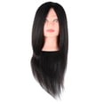 thumbnail image 2 of Cabeza De Maniquí De Cosmetología, 60 ~ 65 Cm De Longitud Cabeza De Muñeca De Cosmetología Cabello Real + Cabeza De Maniquí De Cabello Sintético, Duradera Para Profesores De, 2 of 7