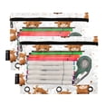 thumbnail image 2 of 2 Pack Flip Folders with Clear PVC Window Binder Pouches 3-Ring Binder Organizer for Office & Home Cute Yaks Cow Pattern, 2 of 6