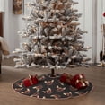 thumbnail image 4 of Bingfone Christmas Tree Skirt Mat Christmas Decoration Interior 36" -Bulldog with Sunglasses, 4 of 6