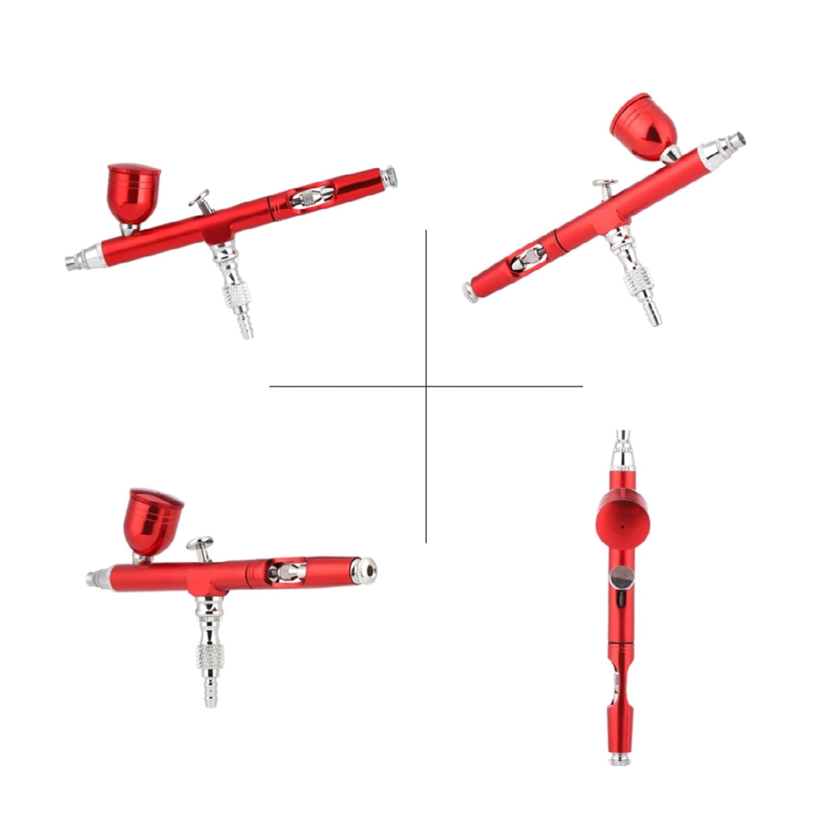 Airbrush Dual Action Gravity Feed 0.3mm Nozzle Spray Gun Cake Decorating Nail Manicure With Clean Kit ,Versatile applications