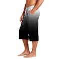thumbnail image 5 of JoveMarine Men's Hawaiian Gradient Print Drawstring Shorts, 7/8 Length Casual Beach Shorts for Summer Vacation, Parties and Daily Wear White 3XL, 5 of 9