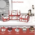 thumbnail image 3 of Shop LC Set of 3 Animal Pattern Faux Leather Treasure Chest Storage Box, 3 of 9