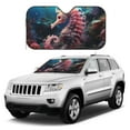 thumbnail image 4 of Bingfone Ocean Seahorse Car Windshield Sunshade,Sun Foldable Sun Shield Sun Visor for Car - Small, 4 of 8