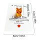 thumbnail image 3 of Bonita Tarjeta de Bolsillo de Resina con Forma de Perrito Pequeño, Tarjeta de Regalo Decorativa., 3 of 6