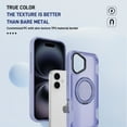 thumbnail image 3 of Dteck Magnetic Case for iPhone 16 Plus,Shockproof TPU Matte PC Case 360° Rotatable Ring Holder Kickstand Compatible with Mag Safe Back Cover,Purple, 3 of 8