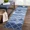 Blue, variant on Hasoo Area Rug 8' x 10' Washable Moro Style Rugs for Living Room Non-Slip Accent Carpet Brown