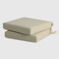 thumbnail image 4 of WestinTrends Solace Outdoor Patio Furniture Seat Chair Square Cushions Without Welt, Set of 2, 20" x 19", Beige, 4 of 8