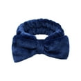 thumbnail image 2 of Gymayou Spa Headband for Washing Face Makeup Headband Bow Tie Hair Band for Cosmestic Facial Sports Yoga Navy, 2 of 2