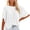 White womens tops summer, variant on USSUMA Womens Summer Tops Flare Sleeve Bohemian T-Shirts for Women Trendy Floral Lace Womens Blouses and Tops Dressy Short Sleeve Crewneck Tunic Plus Size Shirts for Women