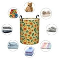 thumbnail image 3 of Lsque Leaves Avocado pattern Laundry Hamper Basket, Tall Woven Rope Hamper Basket for Clothes, Lightweight Storage Basket, Collapsible Waterproof-, 3 of 8