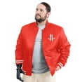 thumbnail image 2 of Men's G-III Sports by Carl Banks Red Houston Rockets Adaptive Bold Logo Satin Varsity Jacket, 2 of 5