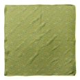 thumbnail image 4 of Bimba Foulard en Soie Pure Imprimée Nœud Vert & Libellule pour Femmes 40 x 40 Pouces, 4 of 6