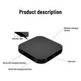 thumbnail image 7 of Wireless Charging Pad - 3.46x3.46x0.31in 5W Fast Charger with 2 USB Ports, Desktop Charging Station for Phones, Compatibles with Phone Devices, 7 of 7