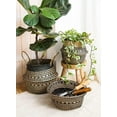 thumbnail image 6 of LE TAUCI Plant Basket, 7.8 Inch Black Triangle Woven Seagrass Belly Planter Baskets, 6 of 8