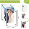 thumbnail image 2 of 6 Pack- 4x6 inch Acrylic Fridge Magnetic Frame, Acrylic Photo Picture Frames,Double Sided Photo Refrigerator Magnet Picture Frame for Fujifilm Instax Mini,Clear Picture Display Frame, 2 of 6