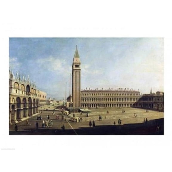 Piazza San Marco Venice Poster Print by Giovanni Antonio Canaletto - 36 x 24 in. - Large