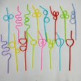 thumbnail image 1 of 50pcs Crazy Reusable Drinking Straws In Assorted Colours, Great For Parties, Carnivals, Fun, ShuxiuWang 1327537031314, 1 of 5