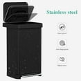 thumbnail image 6 of LAZY BUDDY 13.2 Gallon Stainless Steel Trash Can with 15 Trash Bags & Lid & Built-in Box for Odor Control, for Kitchen, Bathroom, 6 of 7