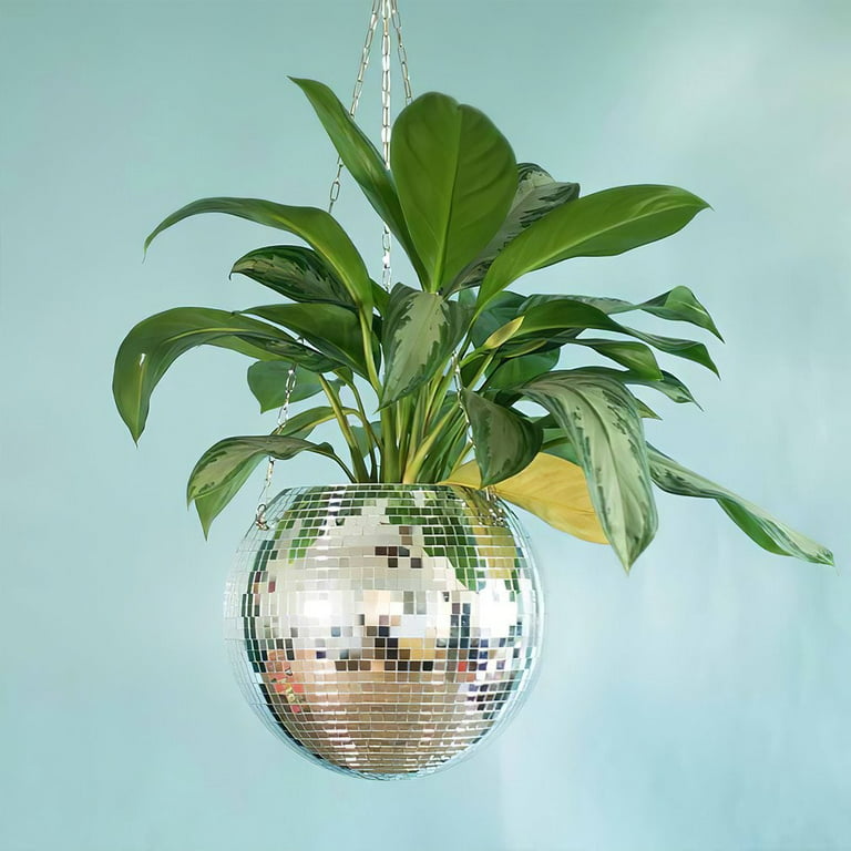 zerra Disco Ball Planter - Self Watering Hanging Planter - Hanging Disco  Ball Decor w/Hook - Boho Decor Planter Pot for Indoor or Outdoor -  Memorable