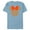 Ocean Blue, variant on Minnie Mouse Jack-O'-Lanterns Halloween - Short Sleeve Blended T-Shirt for Adults - Customized-Denim Snow Heather