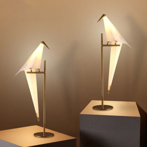 AFANQI LED Origami Crane Bird Table Lamp Bedside Desk Reading Light Living Room Bedroom Height 79cm