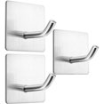 thumbnail image 1 of Ganchos autoadhesivos para colgar, ganchos de pared para colgar ganchos, colgadores de pared sin clavos de alta resistencia, gancho de pared, paquete de 3 oso de fresa Hogar, 1 of 5