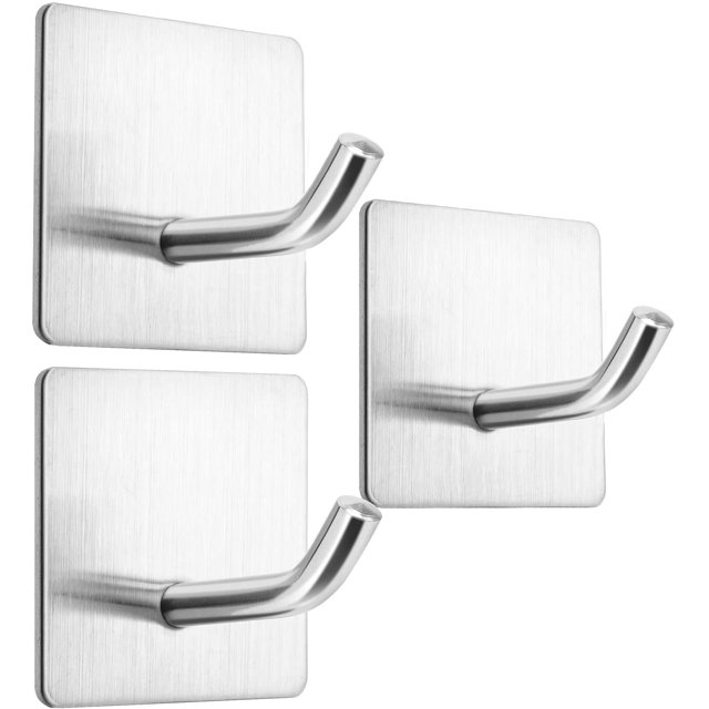 Ganchos autoadhesivos para colgar, ganchos de pared para colgar ganchos, colgadores de pared sin clavos de alta resistencia, gancho de pared, paquete de 3 oso de fresa Hogar