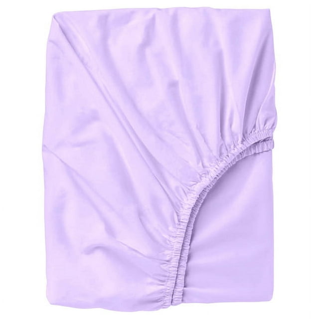 Fitted Sheet Only - Alaskan King Size, Lilac Color 300-Thread-Count Egyptian Cotton 15-inch Deep Pockets 1-PC Bottom Fitted Sheet