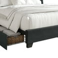 thumbnail image 5 of Castle Place Linen Platform Bed, Queen Size, Charcoal Grey with Storage, 5 of 10